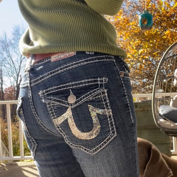 Julie True Religion Straight Leg Jeans - Picture 9 of 17